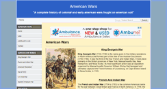 Desktop Screenshot of americanwars.org
